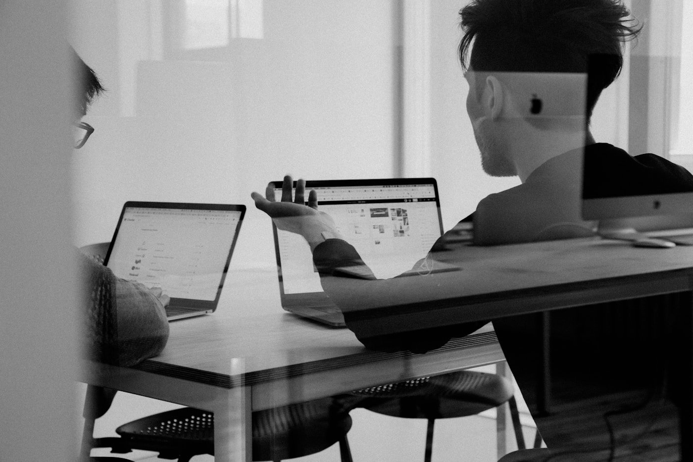 Business team planning a workflow
