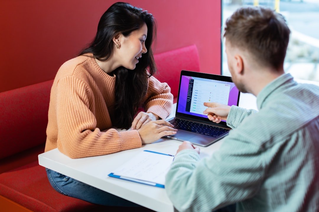 Software developers collaborating on a cloud application