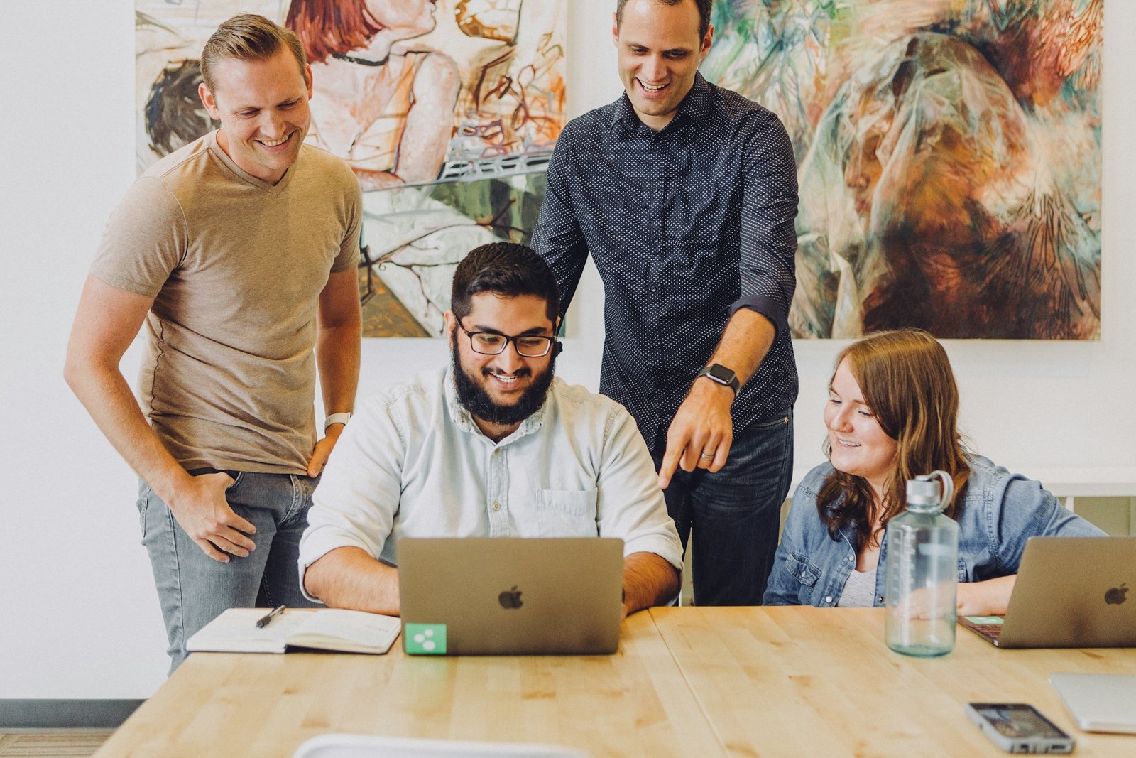 Team member using AI assistance while collaborating in Google Workspace